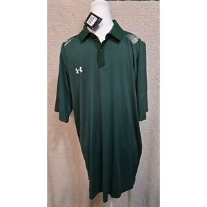 Men's Under Armour Iso Chill Polo. Green New‎ With Tags. LGT/G-Long Spring Golf